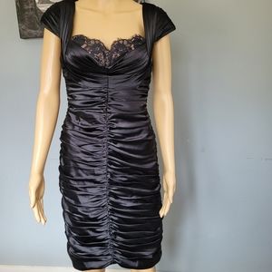 Adrianna Papell Evening black cocktail dress size 4